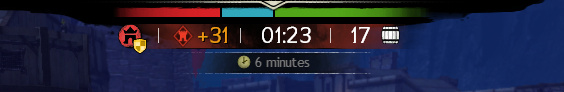 WvW upper HUD showing the player's current supply count